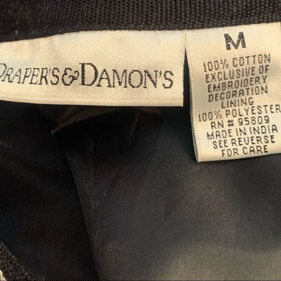 Draper’s & Damon’s Boho Floral Embroidered Boxy Jacket | M | EUC | High Quality! - Picture 7 of 7